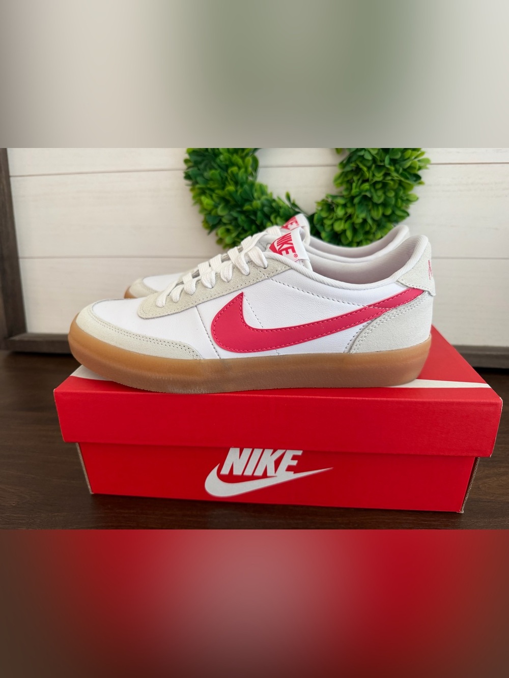 Nike Killshot 2 White Sneakers Pink NIB